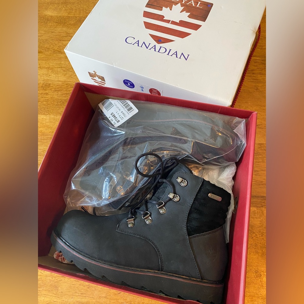 Royal Canadian Winer Claw Waterproof Leather & Suede Boots Breathable size 9
